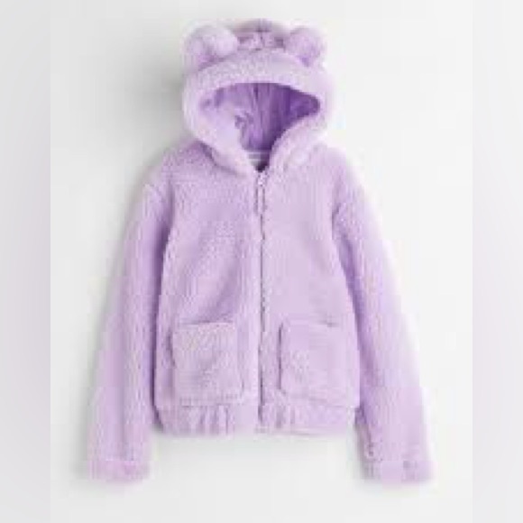 H&M TEDDY VEST MET KAP